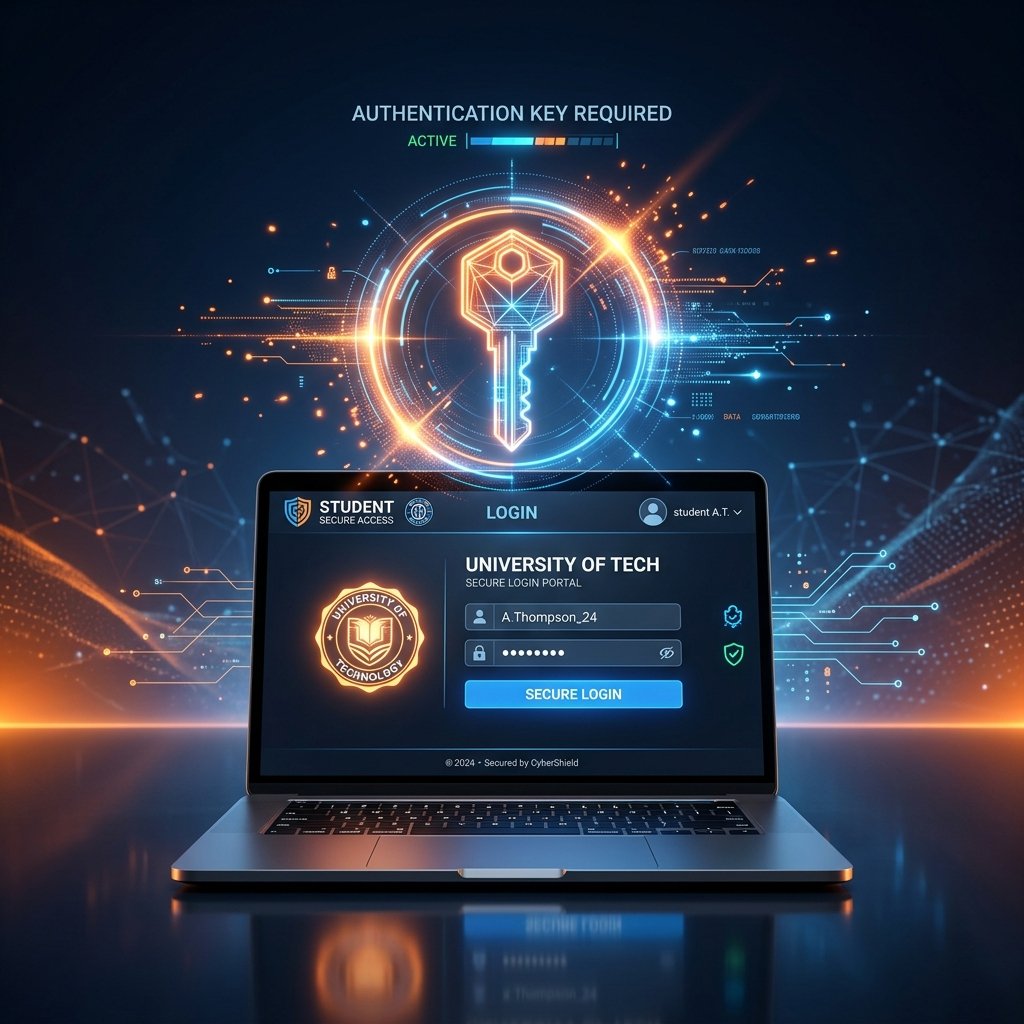Student Login Portal Illustration