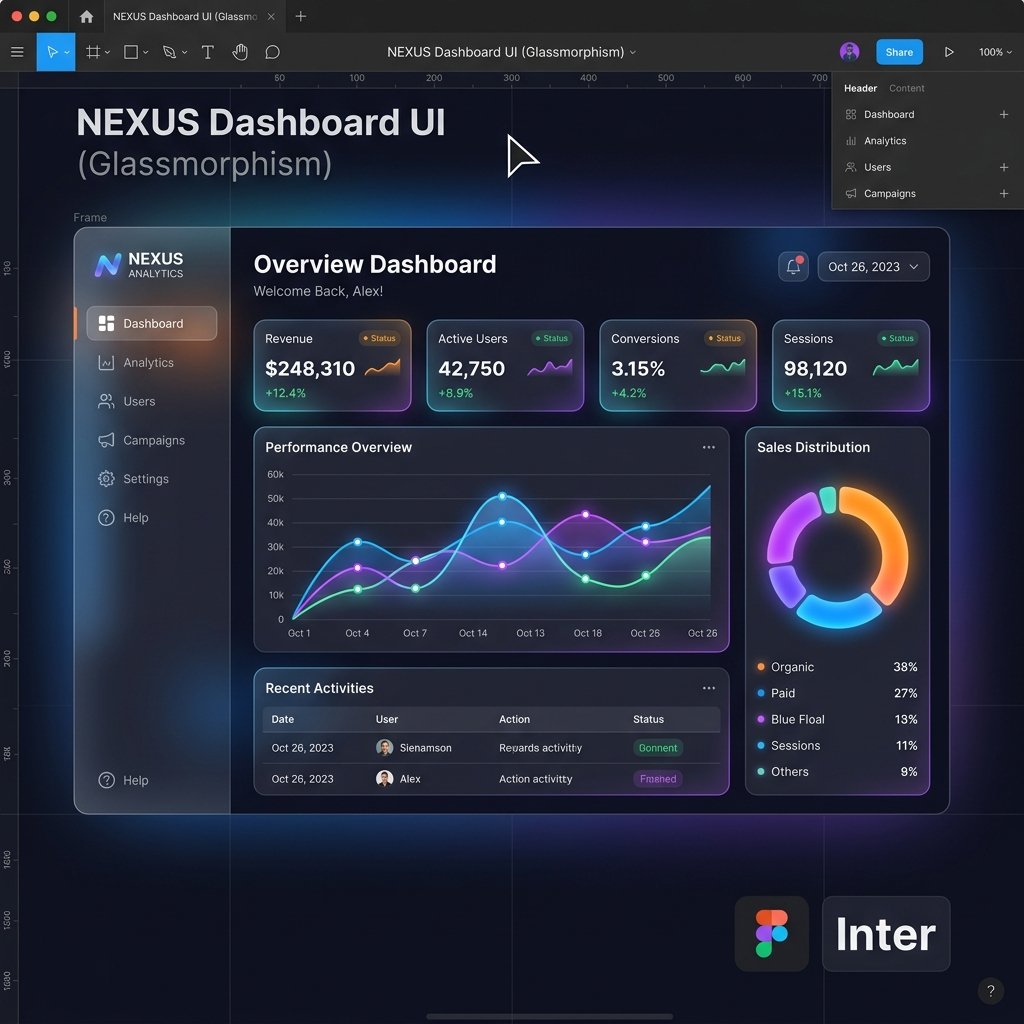 Web dashboard ui mockup